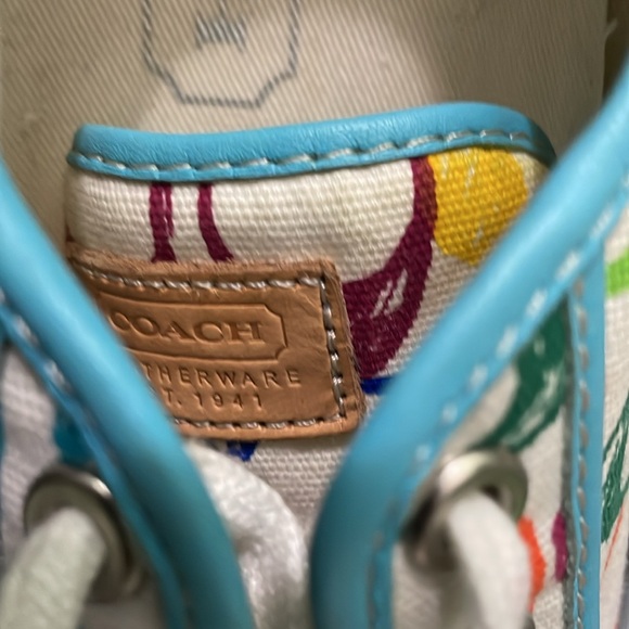 COACH Dawnell 8M Multi-Color Signature Sneaker Tennis Shoes F2460/C05 - Picture 9 of 10